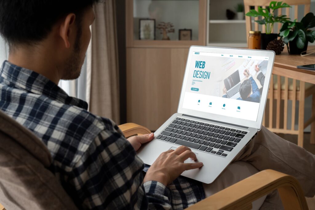 Professional WordPress web development services — developer working on WordPress dashboard — Dazzlebirds
