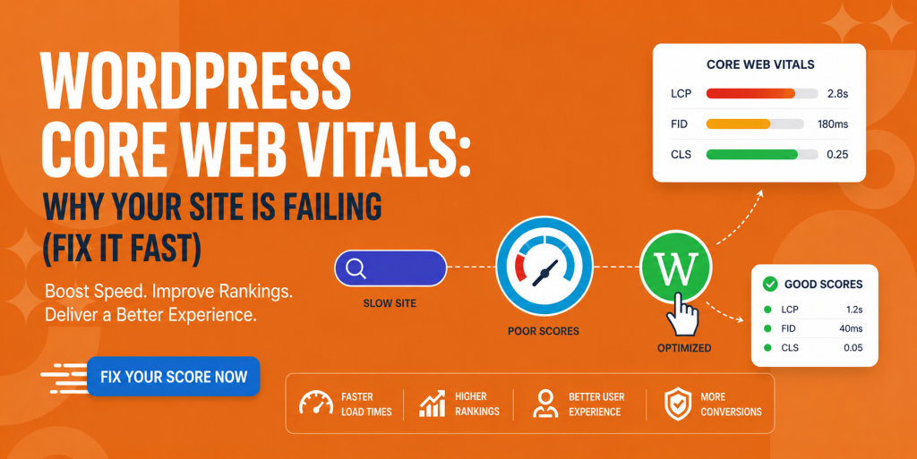 WORDPRESS CORE WEB VITALS: WHY YOUR SITE IS FAILING (FIX IT FAST)
