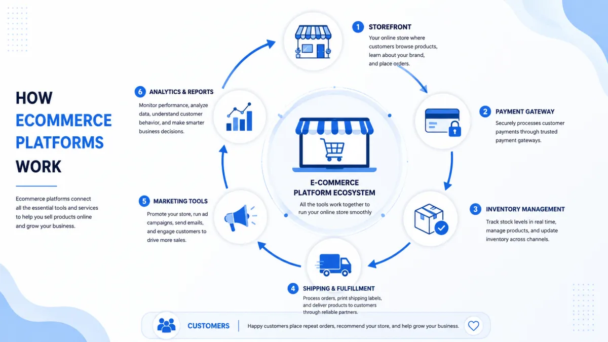 E-commerce platform ecosystem diagram