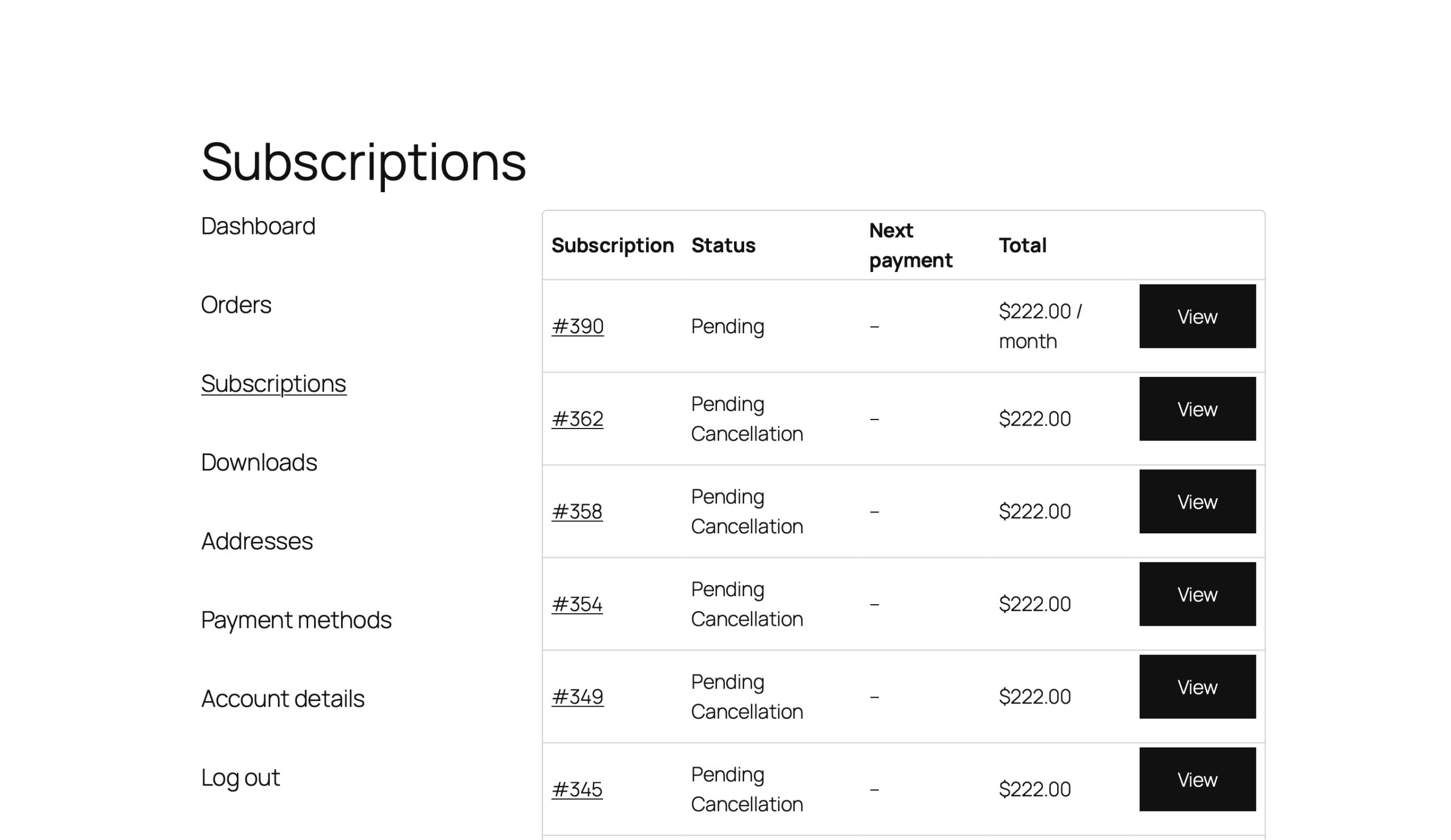 Subscriptions