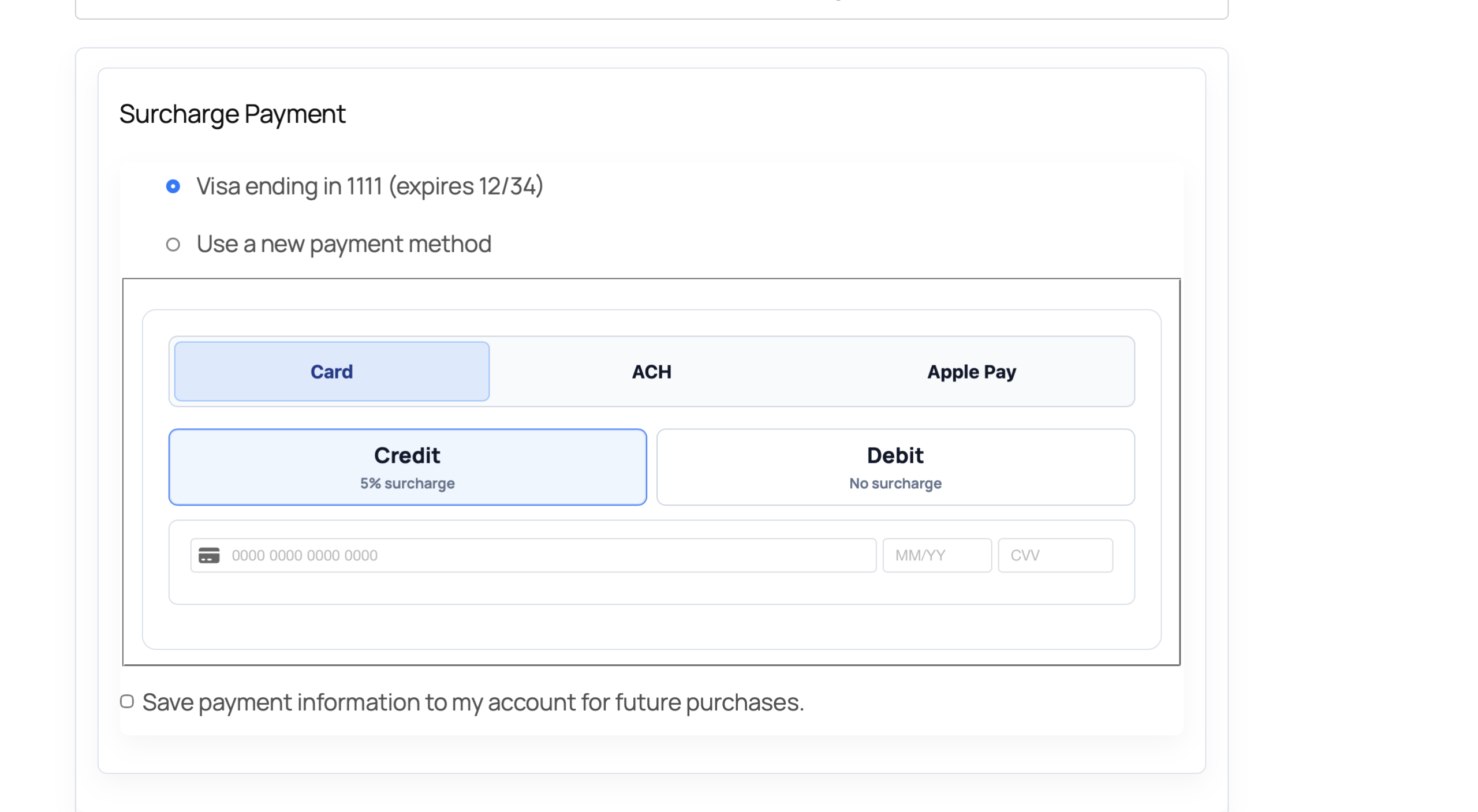 Supercharge payments