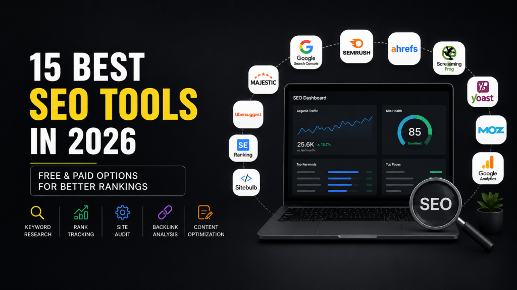 15 Best SEO Tools in 2026: Free and Paid Options for Better Rankings