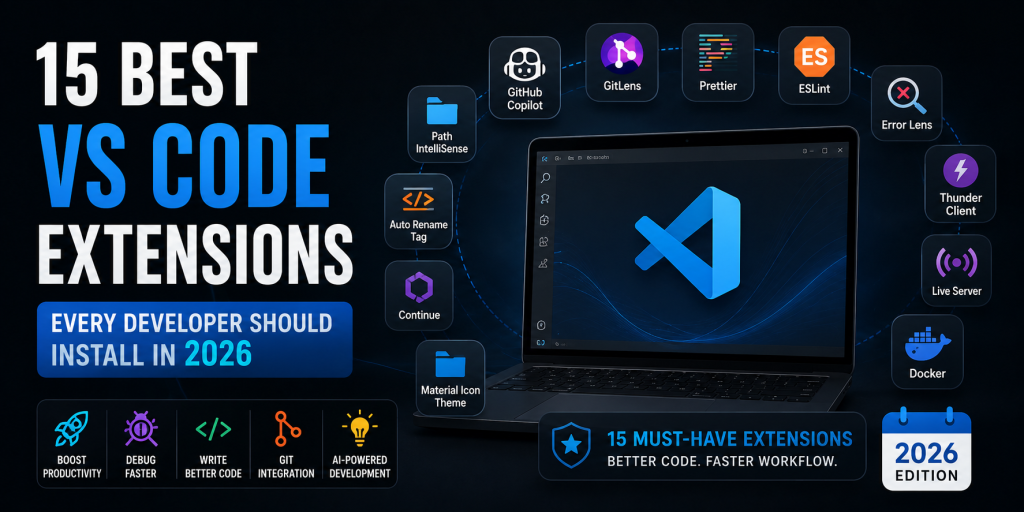 15 Best VS Code Extensions Every Developer Should Install in 2026
