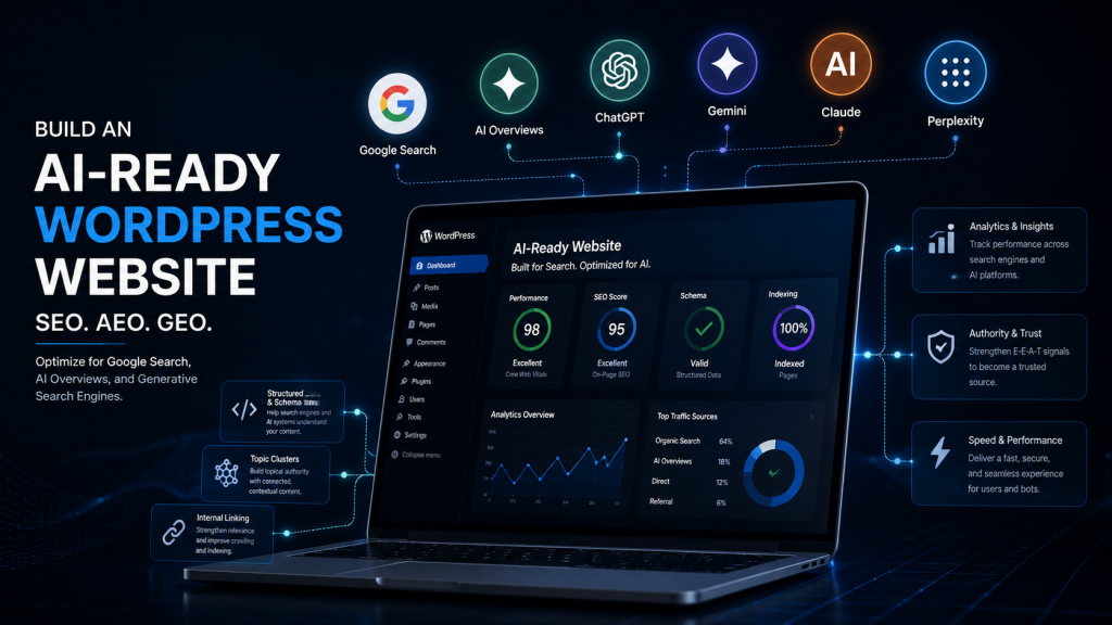 How to Build an AI Ready WordPress Website: A Practical Framework for SEO, AEO and GEO