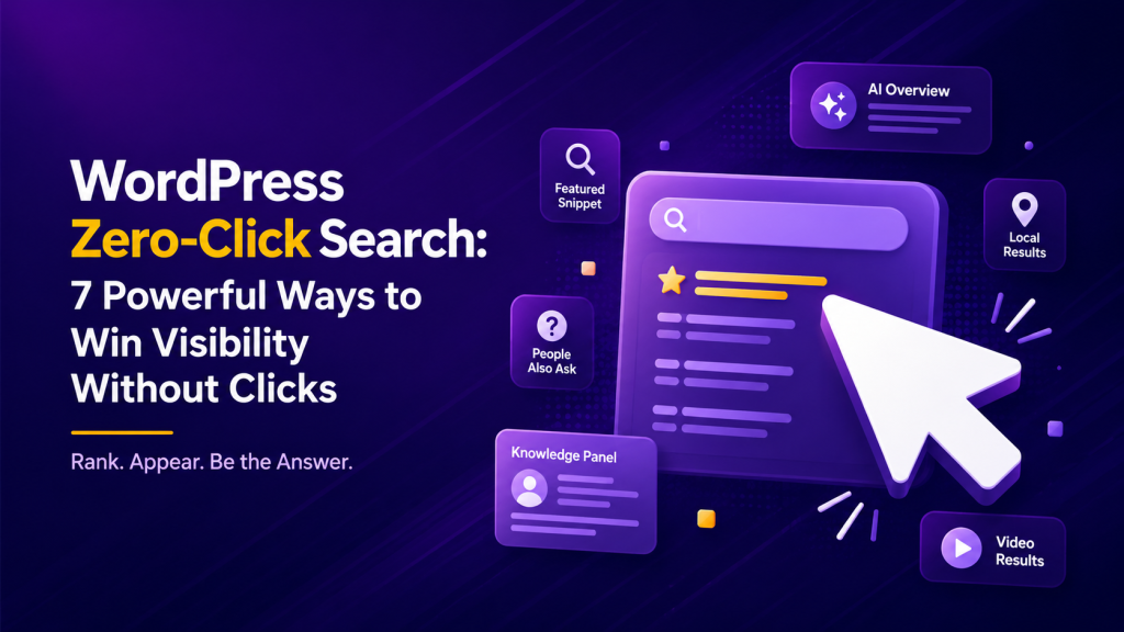 WordPress Zero Click Search: 7 Powerful Ways to Win Visibility Without Clicks