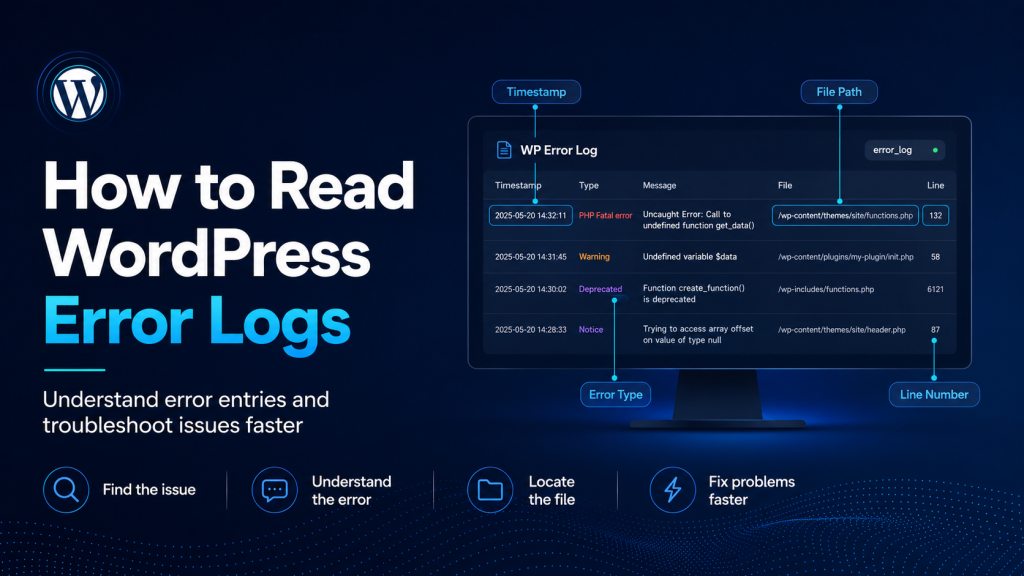 WordPress Error Logs: How to Find the Real Cause of Website Problem