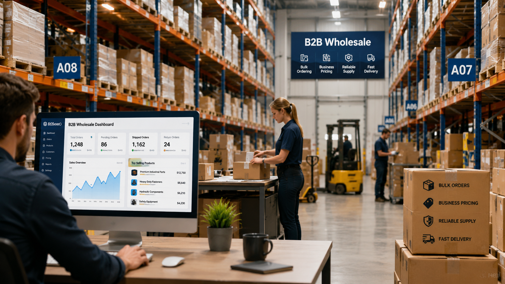WooCommerce vs BigCommerce for B2B wholesale ecommerce in a warehouse and distribution environment