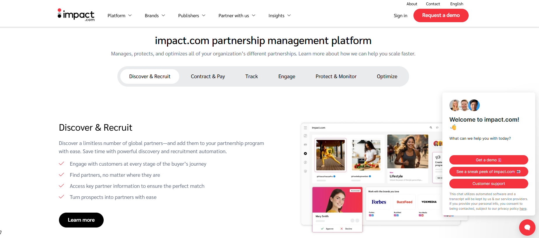 impact partnership management platform