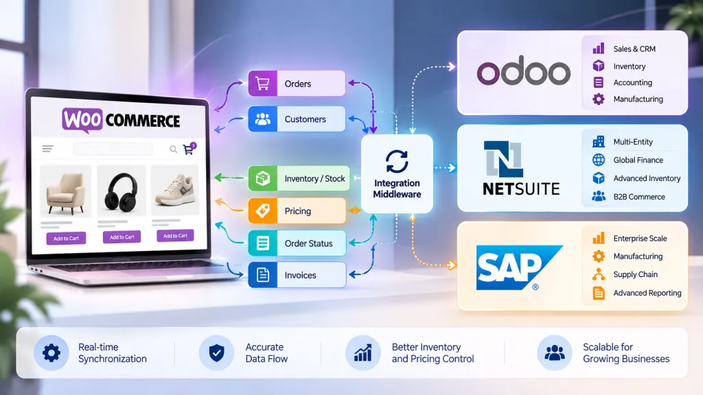 Odoo vs NetSuite vs SAP: Which ERP Fits a WooCommerce Store?
